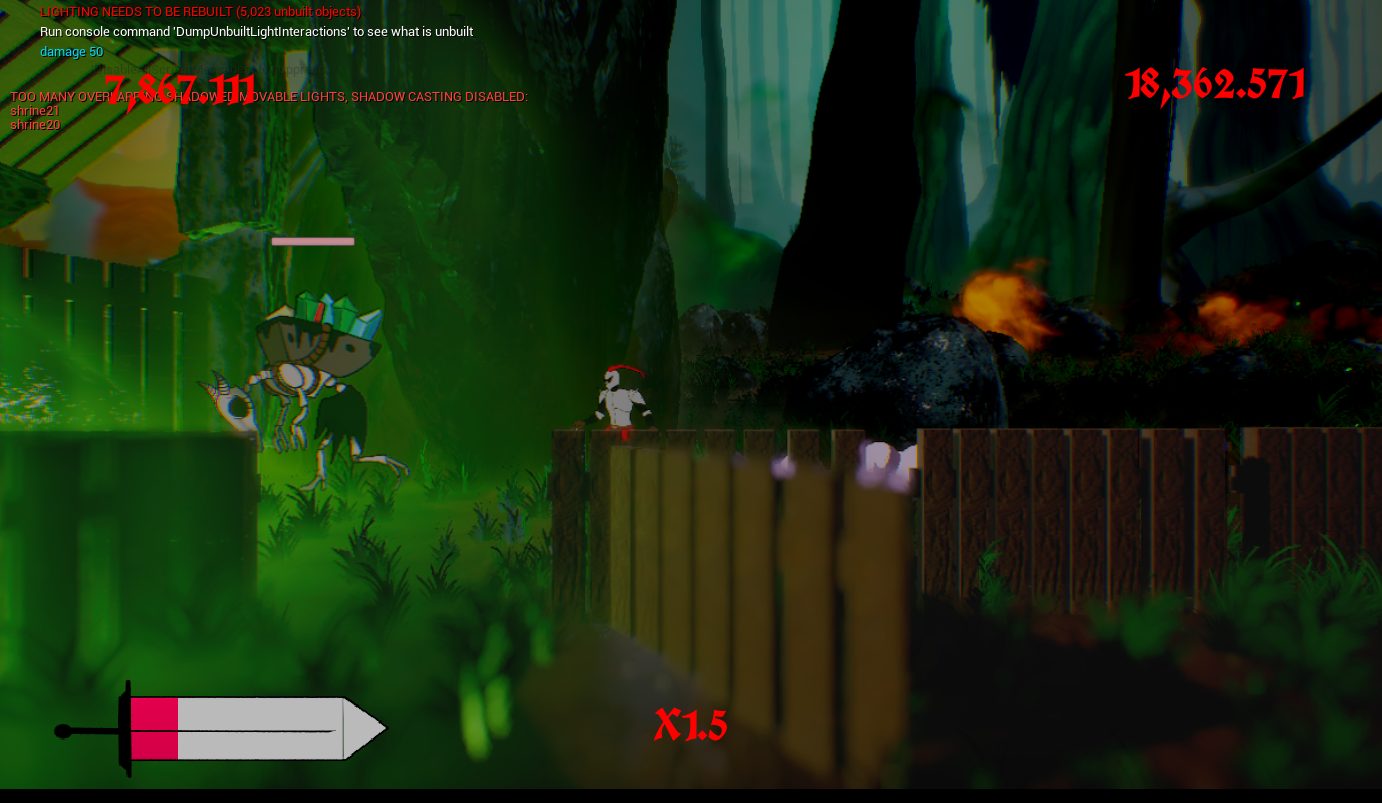 Rad Knight — combat detail