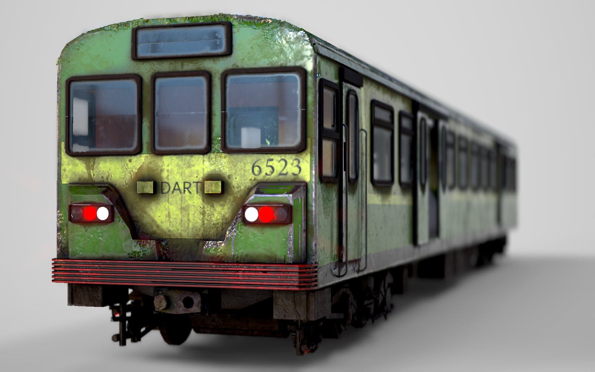 Dublin DART train front render