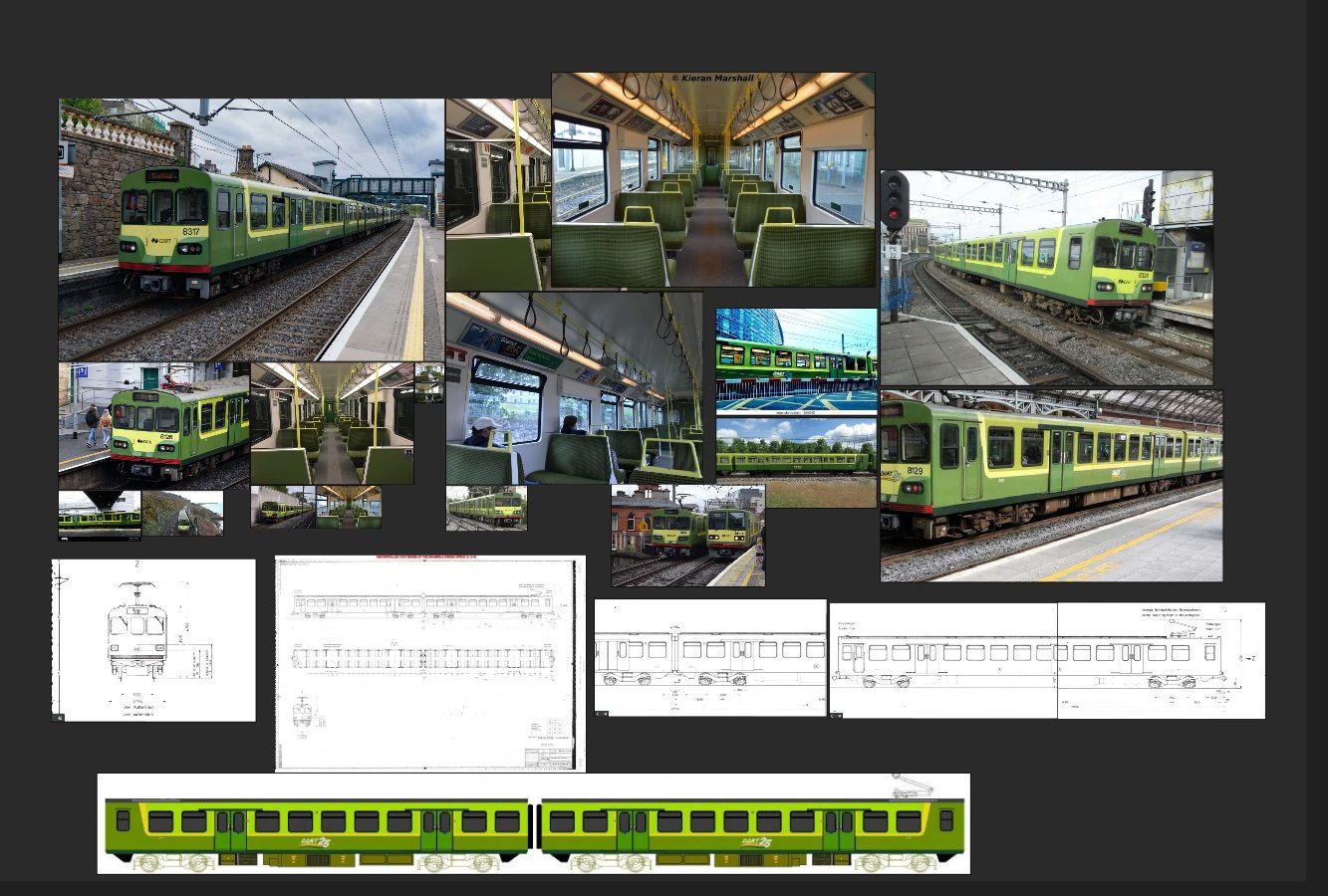 Dublin DART wireframe