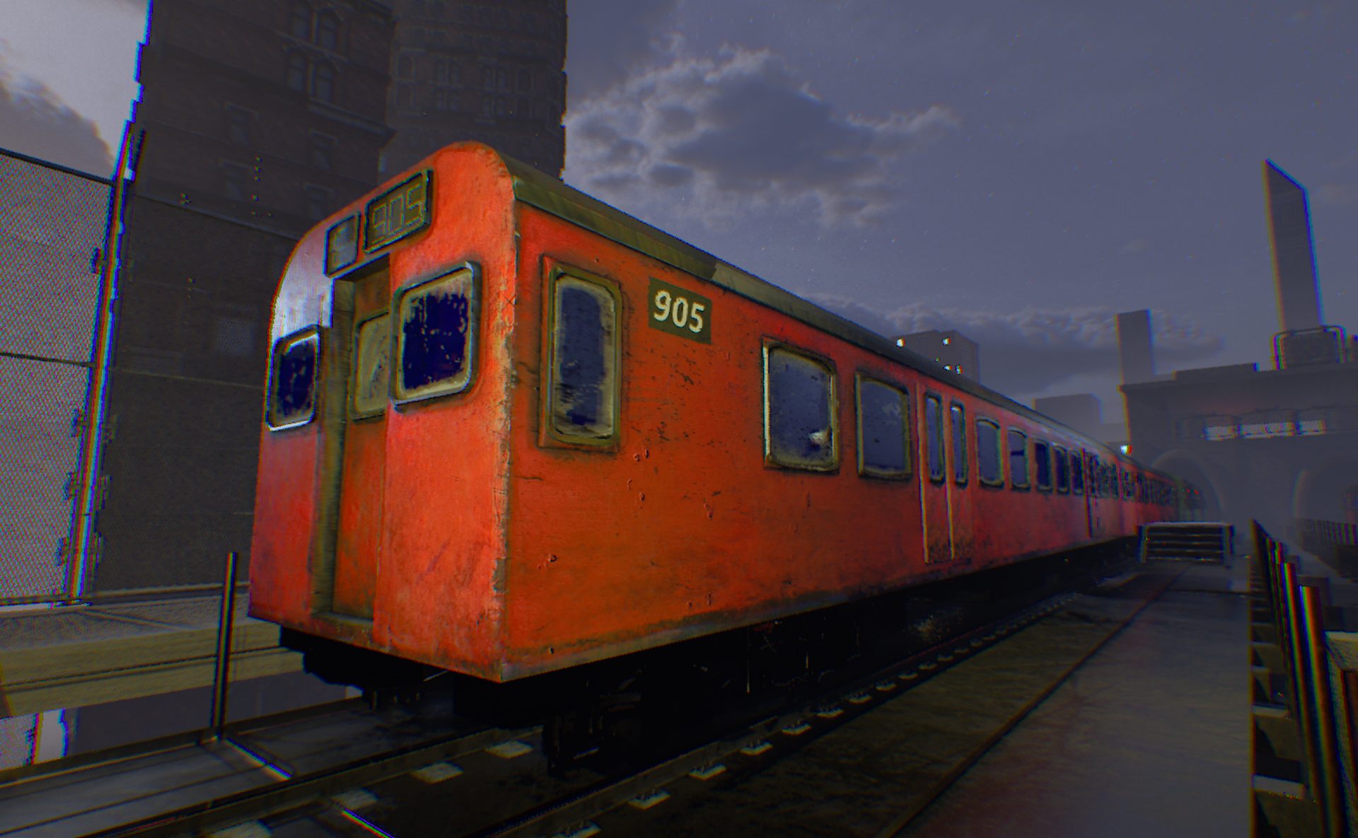 NYC Subway car exterior