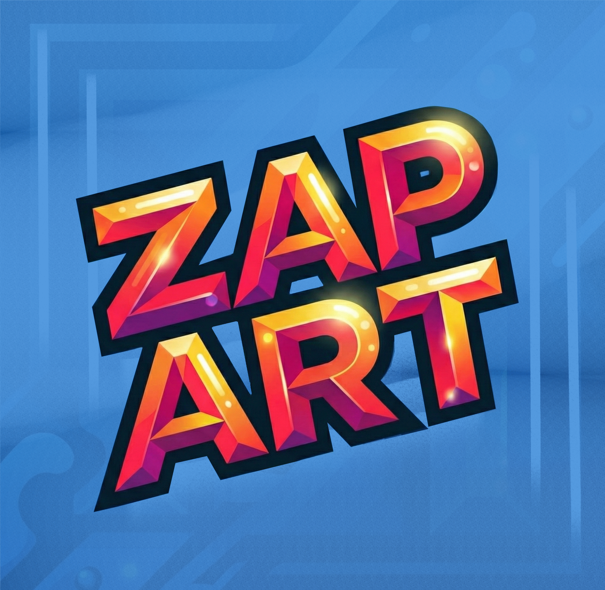ZAP Art logo featuring the brand name of Dublin mural artist Marcin Zapedowski